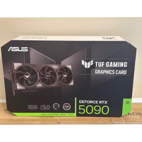 ASUS GEFORCE RTX 5090 TUF Gaming 32GB GDDR7 OC EDITION معالج رسومي - جديد ومغلق