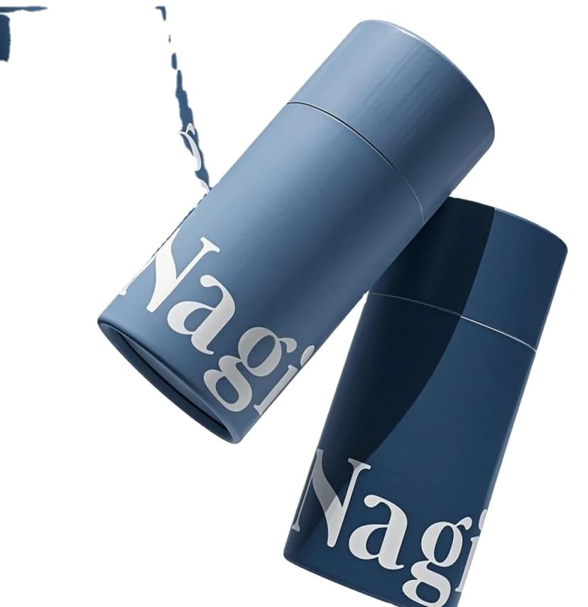 علب شحن Nagí الورقية الصغيرة بتصميم شعار مخصص لمستحضرات التجميل.